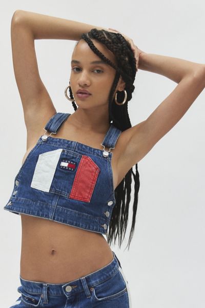 Tommy Jeans Archive Dungaree Crop Top
