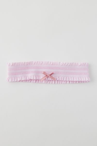 Shop Emi Jay Ruffle Headband In Pink, Women's At Urban Outfitters