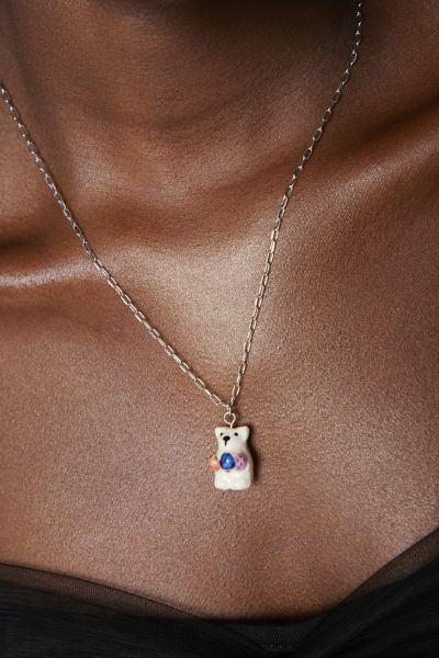 Berry Bear Charm Necklace
