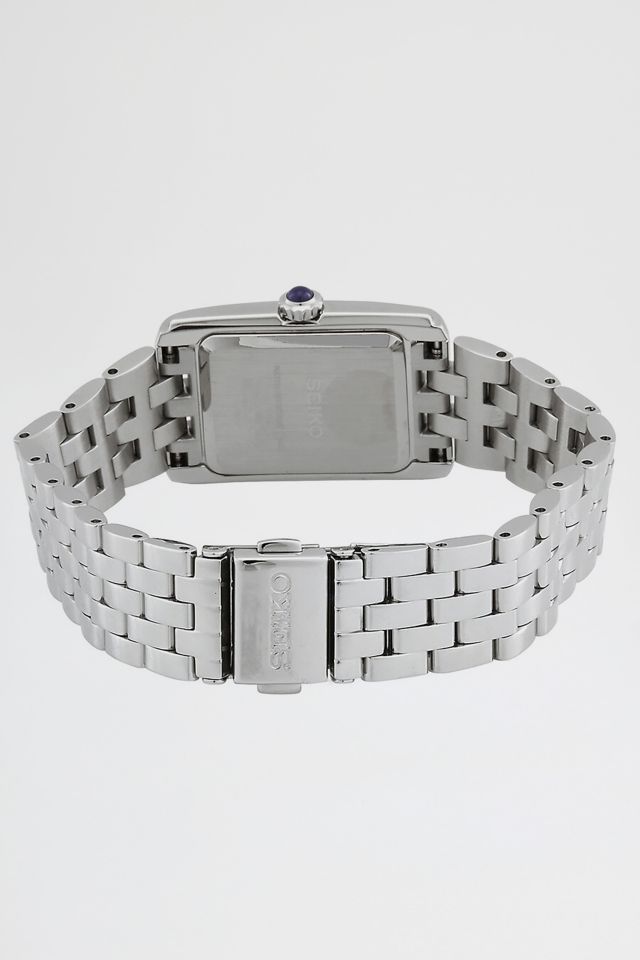 Seiko Quartz Square Face Metal Band Watch | Urban Outfitters