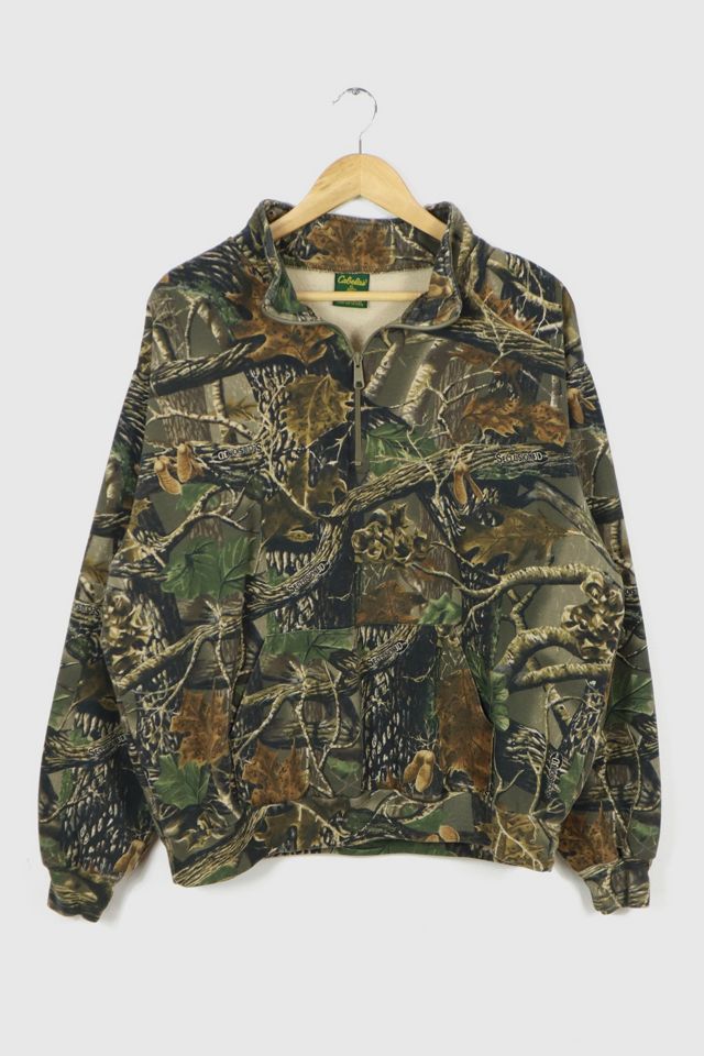 Vintage Quarter Zip Camo Pullover | Urban Outfitters