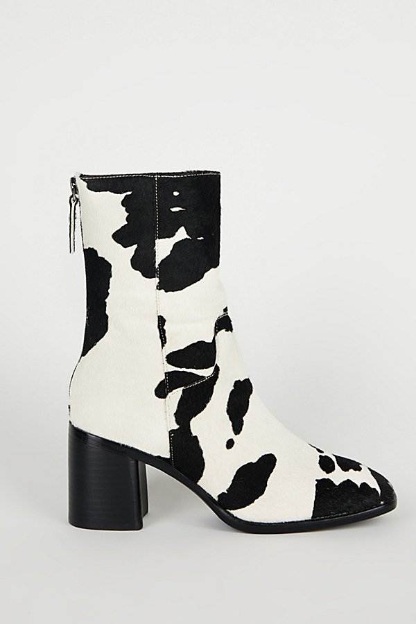 Intentionally Blank Pg Cow Print Boot In Black, Women's At Urban Outfitters