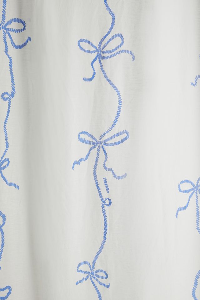 Lacey Bows Semi-Sheer Window Panel #2