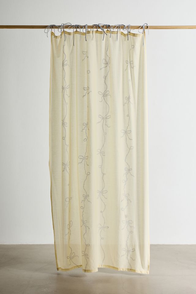 Lacey Bows Semi-Sheer Window Panel #1