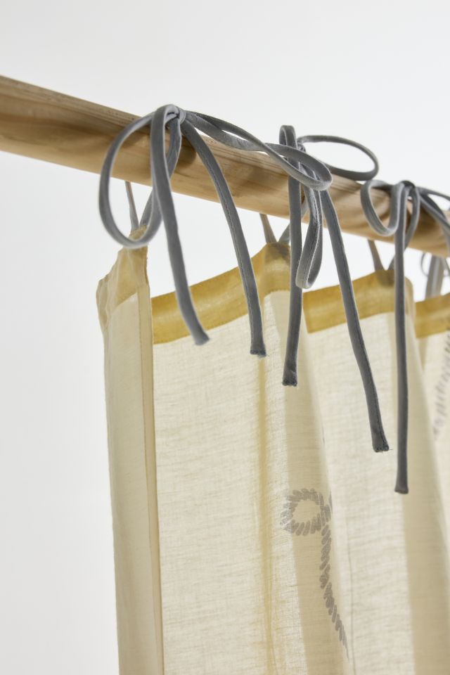 Lacey Bows Semi-Sheer Window Panel #3