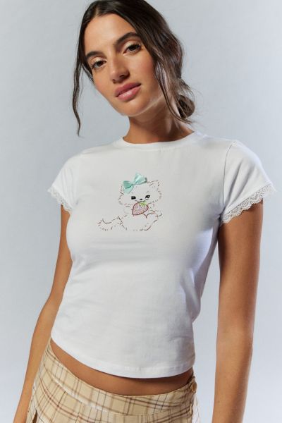 Motel Izzy Kitten Baby Tee