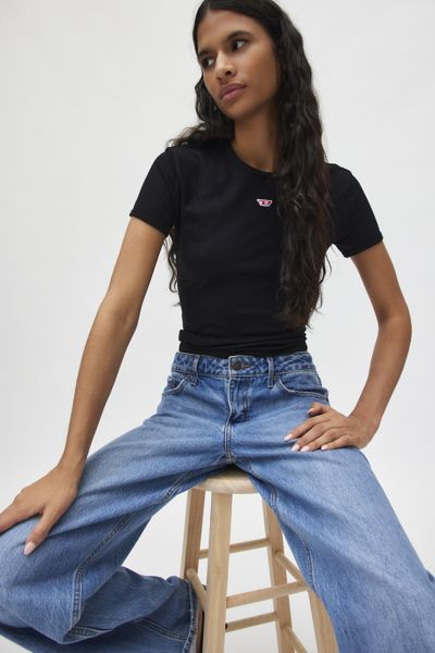 Diesel T-Uncutie-Long-D Baby Tee