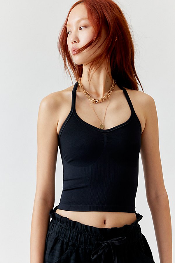 Out From Under Clara Seamless Contour Halter Top In Black, Women's At Urban Outfitters