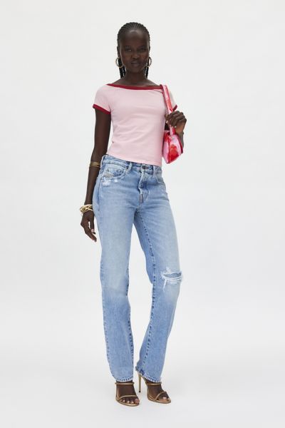 BDG Comfort Stretch Slim Straight Jean – Distressed Medium