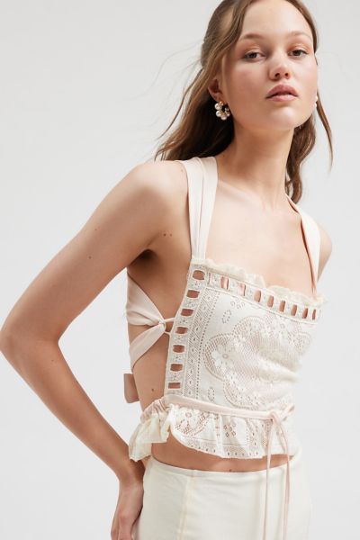 For Love & Lemons Charlotte Lace Tank Top