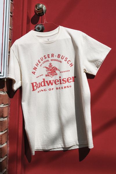 Urban Outfitters Budweiser King Of Beers Tee In Ivory, Men's At