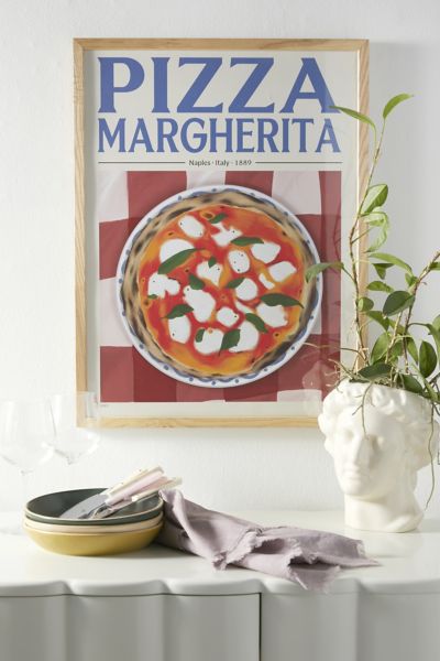PSTR Studio Elin PK Pizza Margherita Frameless Art Print