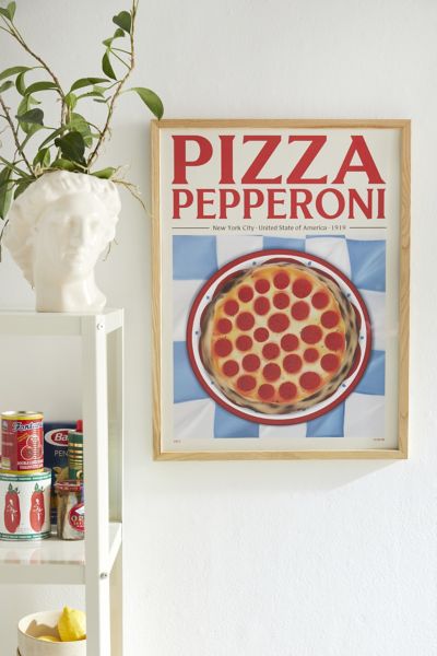 PSTR Studio Elin PK Pizza Pepperoni Frameless Art Print