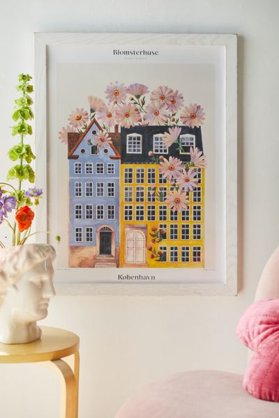 Pstr Studio Matos Blomsterhuse - København Frameless Art Print At Urban Outfitters