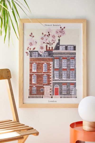 Pstr Studio Matos Flower Houses - London Art Print At Urban Outfitters