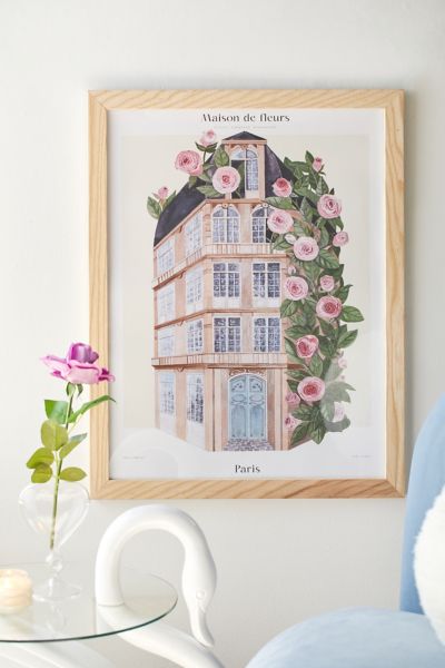 Pstr Studio Matos Maison De Fleurs - Paris Art Print At Urban Outfitters