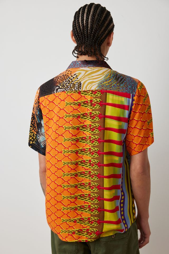 Raga Man Rithik Patterned Short Sleeve Button-Down Shirt #1