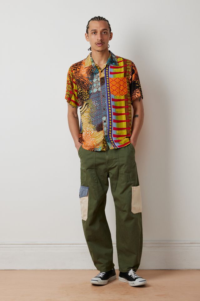 Raga Man Rithik Patterned Short Sleeve Button-Down Shirt #2