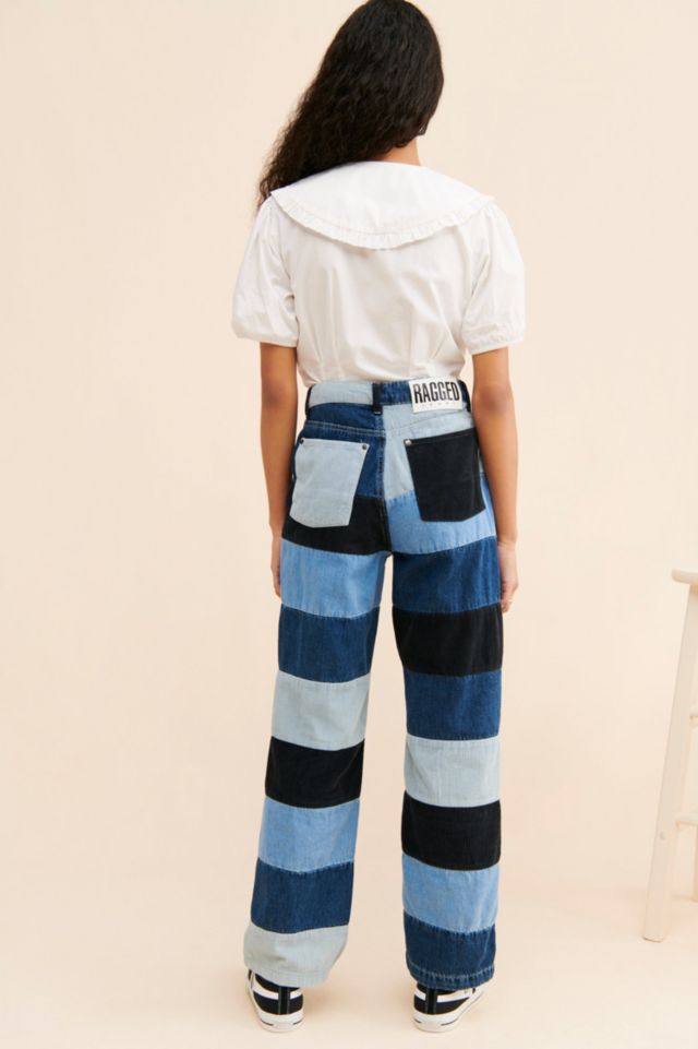The Ragged Priest Merge Patchwork Dad Jeans #1