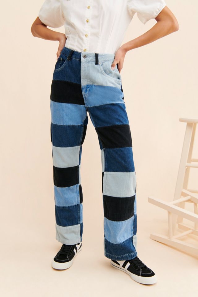 The Ragged Priest Merge Patchwork Dad Jeans #3