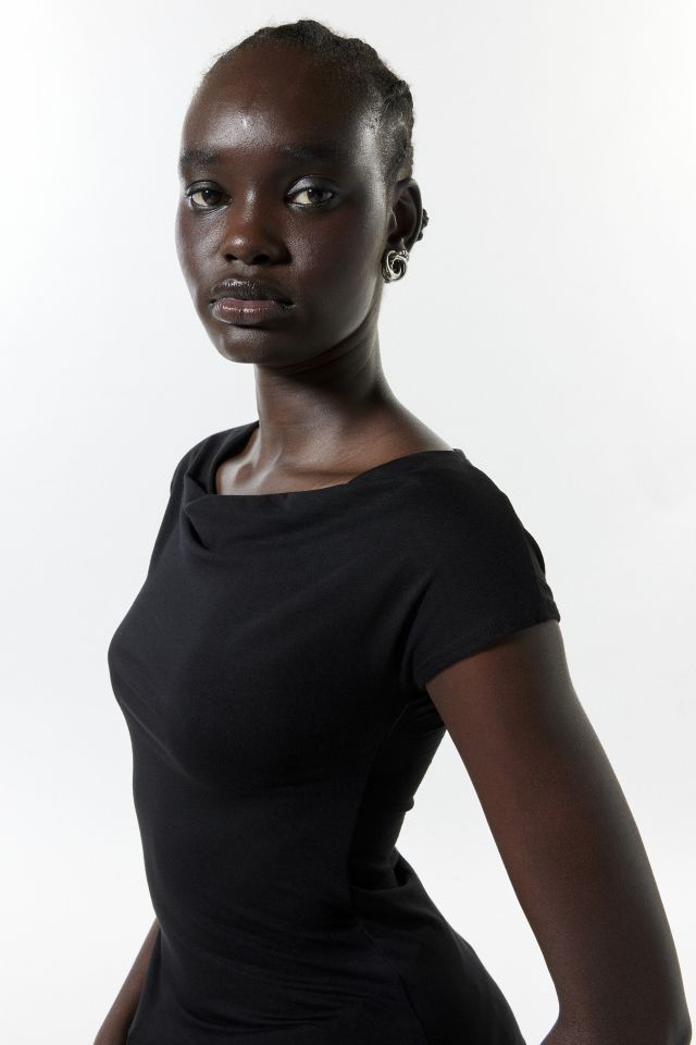 Silence + Noise Lori Cowl Neck Top #3