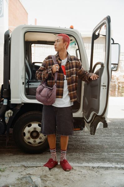Bdg Denim Carpenter Jort In Washed Black, Men's At Urban Outfitters