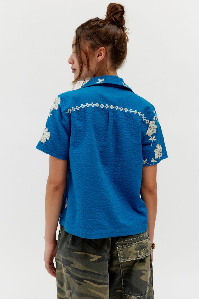 BDG Souvenir Applique Seersucker Shirt #3