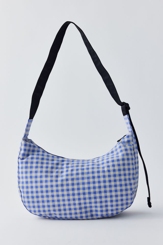 BAGGU UO Exclusive Gingham Medium Nylon Crescent Bag Urban Outfitters Canada