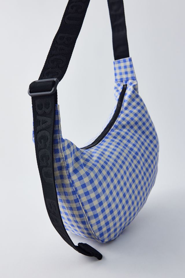 BAGGU UO Exclusive Gingham Medium Nylon Crescent Bag Urban Outfitters Canada