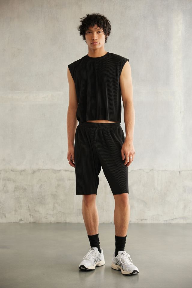 Standard Cloth Boxy Plisse Tank Top #2
