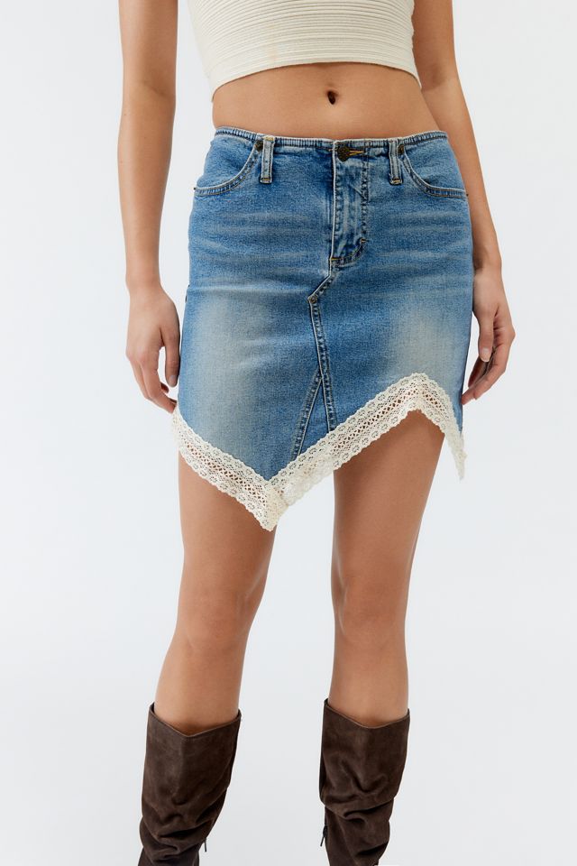 Urban Renewal Remade Lace Witchy Hem Mini Skirt #2