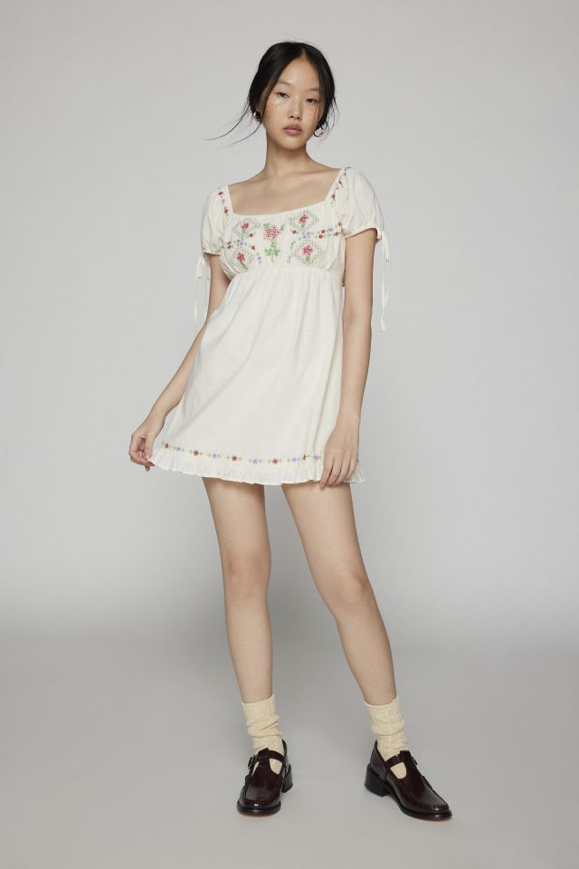 Kimchi Blue Marcella Embroidered Babydoll Mini Dress #2