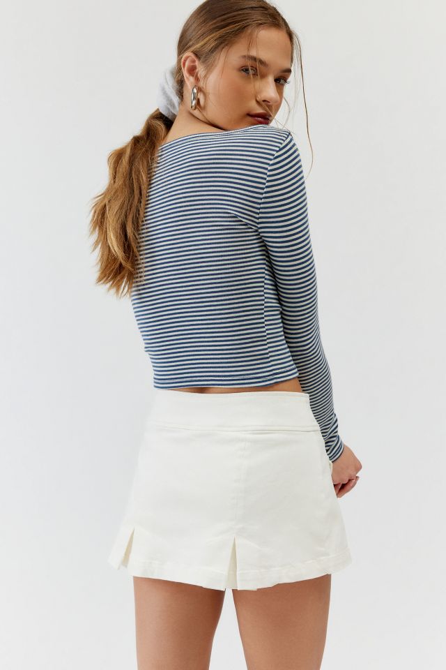 UO Jillian Pleated Micro Mini Skort #3