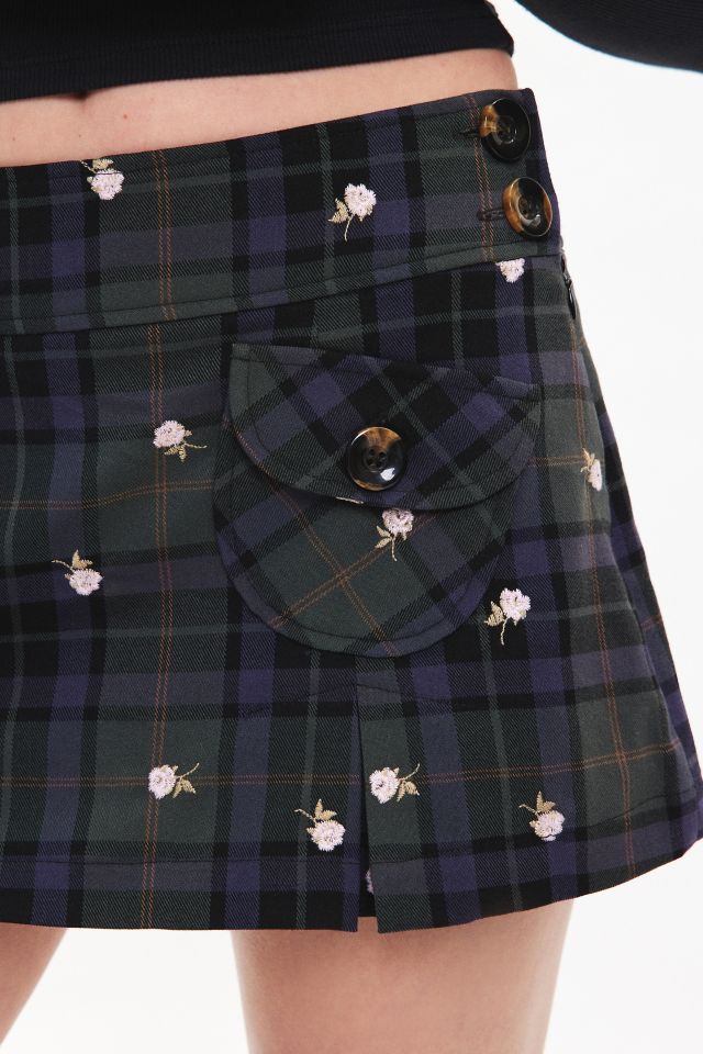 UO Jillian Pleated Micro Mini Skort #3