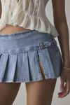 BDG Shaina Belted Denim Micro Mini Skort