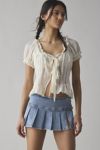 BDG Shaina Belted Denim Micro Mini Skort