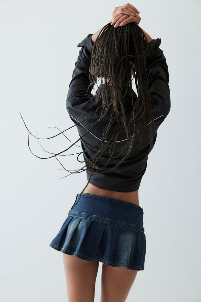 BDG Shaina Belted Denim Micro Mini Skort