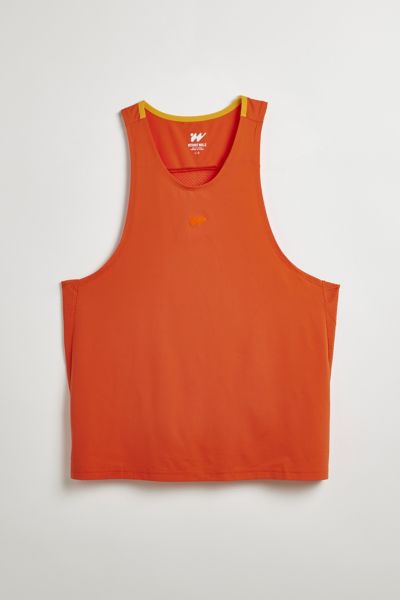 Shop Without Walls Blocked Tank Top In Grenadine, Men's At Urban Outfitters