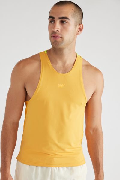 Shop Without Walls Blocked Tank Top In Cadmium Yellow, Men's At Urban Outfitters