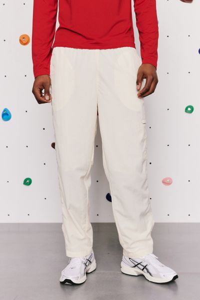 Shop Without Walls Blocked Wind Pant In Ivory, Men's At Urban Outfitters
