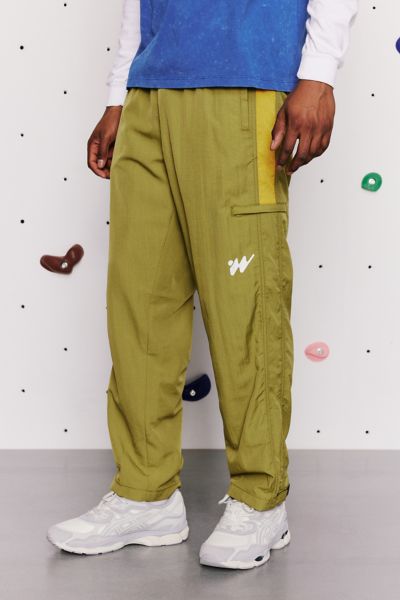 Shop Without Walls Blocked Wind Pant In Khaki, Men's At Urban Outfitters