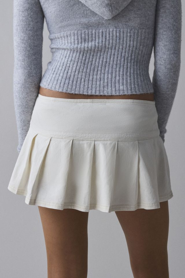 BDG Shaina Belted Linen Micro Mini Skort