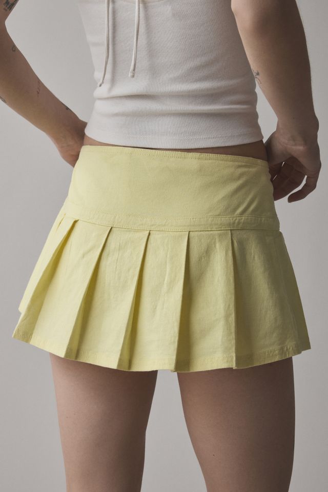 BDG Shaina Belted Linen Micro Mini Skort #3
