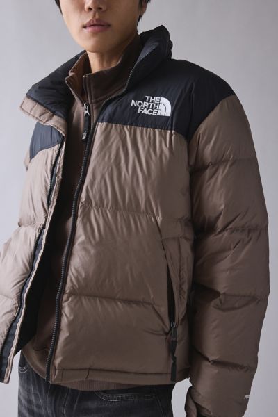 The North Face 1996 Retro Nuptse Down Puffer Jacket In Mocha Brown, Men's At Urban Outfitters In Black