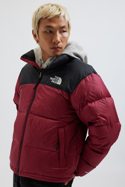 Shop The North Face 1996 Retro Nuptse Down Puffer Jacket In Berry, Men's At Urban Outfitters