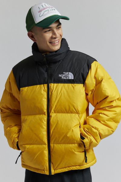 Shop The North Face 1996 Retro Nuptse Down Puffer Jacket In Gold, Men's At Urban Outfitters