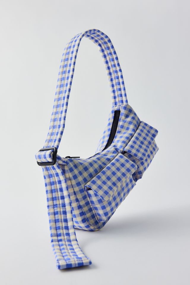 BAGGU UO Exclusive Gingham Cargo Nylon Shoulder Bag #1