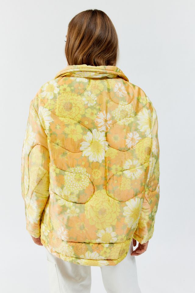 Floral hot sale puffer jacket