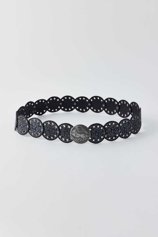 Betty Stamped Leather Western Belt | Urban Outfitters