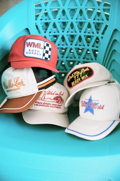 Shop Wish Me Luck Auto Supply Baseball Hat In Red, Men's At Urban Outfitters